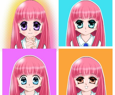 SNSのアイコンを作成します 差分でキャラクターアイコンを作成します イメージ2