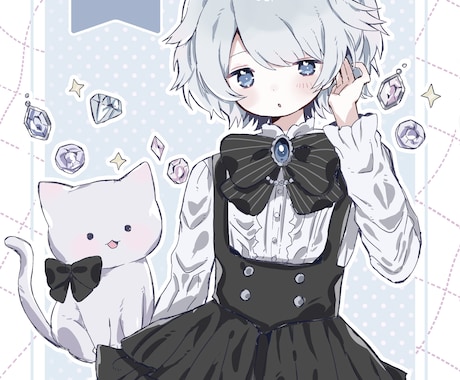 短納期！ゆるかわいいイラスト制作いたします 背景・小物無料！お気軽にご依頼ください イメージ1