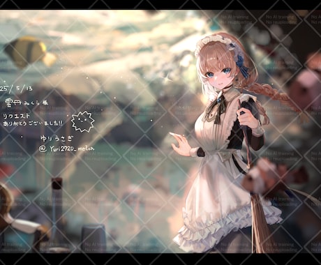 綺麗で可愛い女の子イラスト、描きます SNSや配信、動画向けイラストなど イメージ2