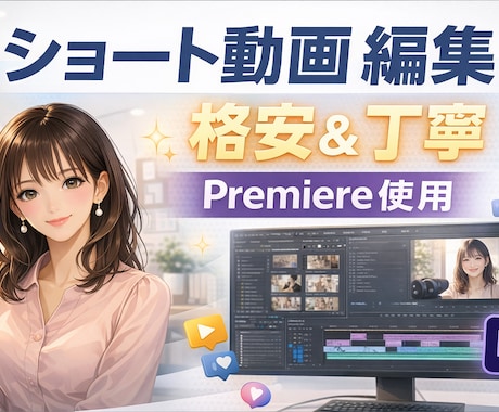 ショート動画を格安で丁寧に編集します