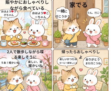 ゆるふわ4コマ漫画描きます イメージ1