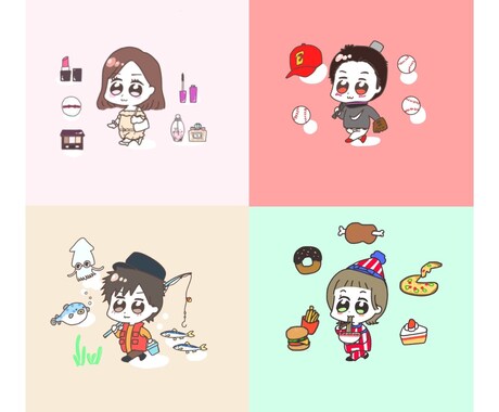 SNSで使えるアイコンを作成します かわいい、あなただけの1枚を！！ イメージ2