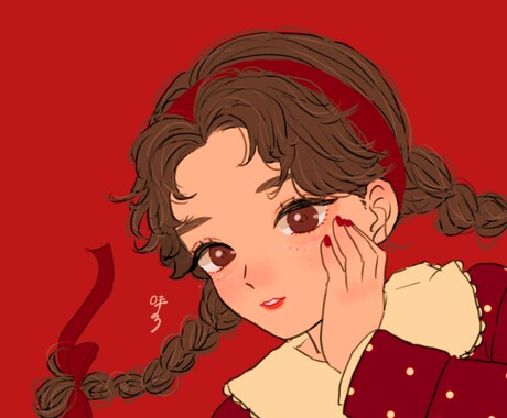 可愛くてオシャレなアイコンを描きます ☆少しレトロな目を引くアイコンで差別化できる！ イメージ2