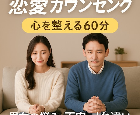 恋愛カウンセリングします 恋愛の悩み・不安・すれ違いを一緒に整理します イメージ1