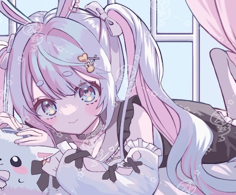 存在感のある鮮やかなアニメイラスト描きます アイコンやサムネ、立ち絵にパッと目を惹くイラストを！ イメージ2