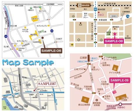 分かりやすく見やすい地図を作成します チラシ・HPに掲載できる簡易的でシンプルな地図を作成します！ イメージ2