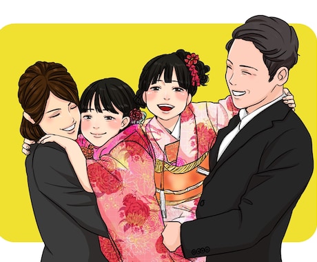 似顔絵やアイコンのイラスト描きます ！アイコンやポストカードにして思い出に残しませんか？ イメージ1
