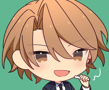 SNSのアイコンを描きます ちびキャラのアイコンが欲しい時に イメージ2