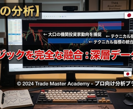 機関投資家の足跡を可視化！相場の本質をAIが捉ます 大口の仕掛けを自動解析。迷いなきエントリーをサポートします。 イメージ1