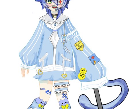 サブカル系が好きな人にオススメをします 天使界隈のデザイン。オリジナルキャラです。 イメージ1