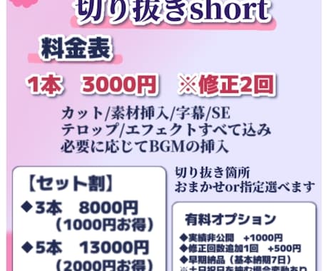 丸投げOK！切り抜きshort制作します あなたの良さを引き立てるお手伝いをいたします！ イメージ1
