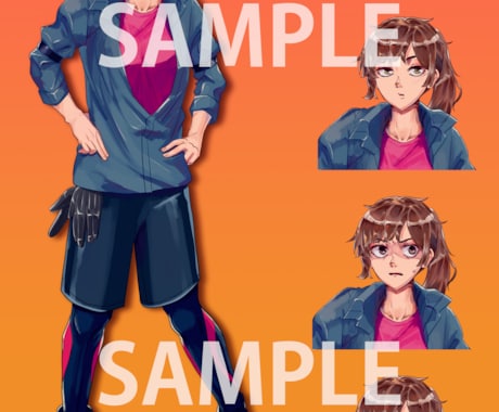 TRPG向けの立ち絵を作成します イメージ1
