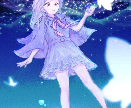 手書きのデジタルイラストを制作します キャラクターの個性にさらに魅力を加えましょう! イメージ2