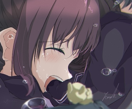 アニメ塗りでかわいいキャラクターイラスト描きます "かわいい"、"かっこいい"を最大限に表現します。 イメージ2