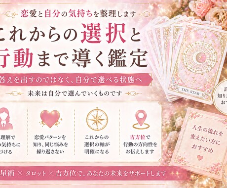 フルプラン⭐︎本音を整理し選択できる鑑定します どうしたいか迷っているとき、自分で選べる状態へ整理する占い イメージ1