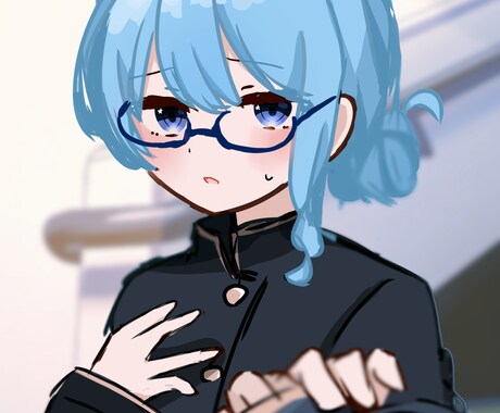 イラストを描きます ジト目絵柄でお好きなキャラのイラスト描かせていただきます！ イメージ2