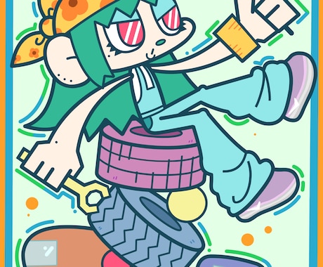 ポップでかわいいカートゥーンイラストを描きます 芸大で培ったスキルを活かして幅広いジャンルを描きます！ イメージ2
