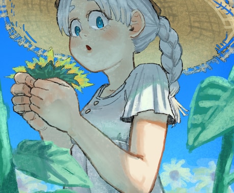 アイコン・サムネイルなど厚塗りでお描きします リアル調とアニメ調の中間の絵柄 イメージ2