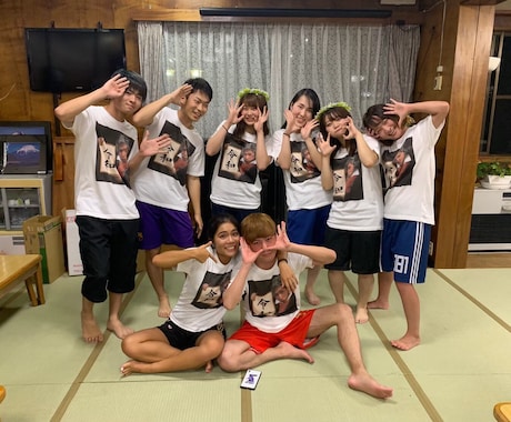 1枚からOK!! オリジナルTシャツ作成します チームや仲間でお揃いTシャツ！記念日やイベントなどに♪ イメージ2