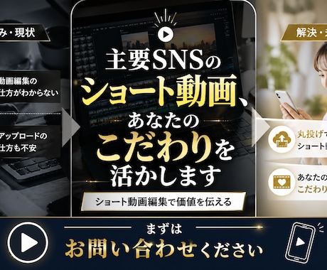 主要SNSのショート動画編集丸投げできます 圧倒的拡散力と親しみやすさで、一気にファンを作る イメージ1
