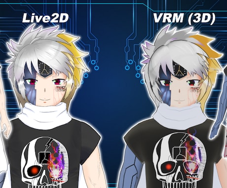 低価格Blender製VRM Vtuber作ります テンプレ感のないオリジナルの3Dモデルをお手軽価格で！ イメージ2