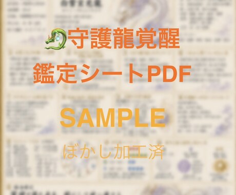 あなたと共に歩む守護龍　魂の本質を鑑定します 文字版➕鑑定シートPDF形式９/20までリニューアル特別価格 イメージ2