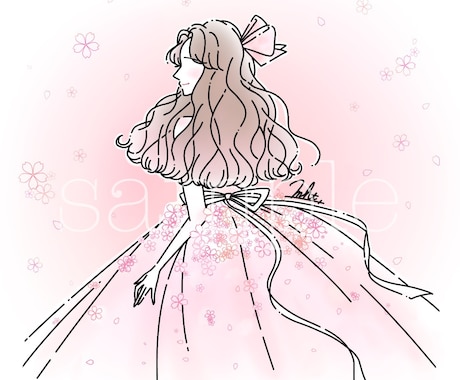 シンプルで優しいニュアンス線画イラストお描きします 商用利用可◎オプションにて動画や挿絵にも◎ イメージ2