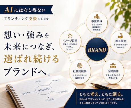 AIにはなし得ないブランディング支援をします イメージ1