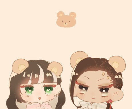 ゆめかわ♡デフォルメアイコン作成します ふわふわかわいいアイコンを描かせて頂きます♡ イメージ2