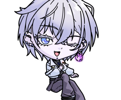 キャラの魅力を引き立てるSDイラストを制作します そのキャラらしさを強調するポーズと表情を大切にします。 イメージ2
