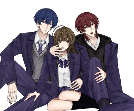 キャラクターの立ち絵イラストを描きます 商用利用可！グッズ用やTRPG用の立ち絵などに最適です イメージ2