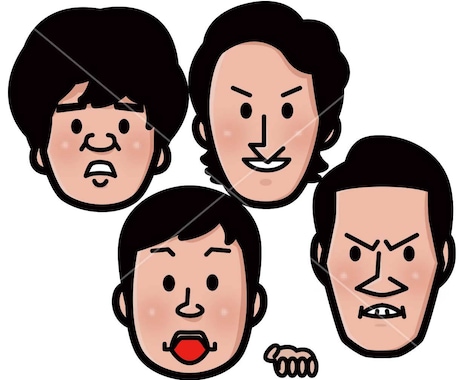 ステッカー風の飾り付き似顔絵描きます 携帯や名刺、またはプレゼントに似顔絵ステッカー! イメージ2