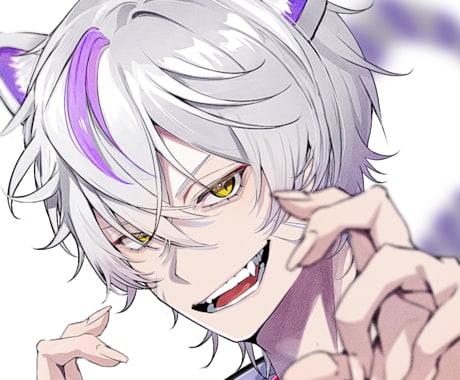 目を引くアイコンや1枚絵描きます かっこいいから可愛いまでご対応可能です！ イメージ2