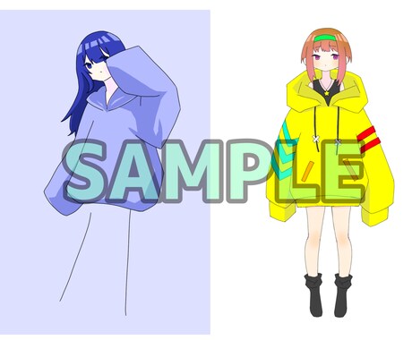 キャラクターデザイン/立ち絵を描きます ご希望に沿ったキャラクターを描かせていただきます。 イメージ2