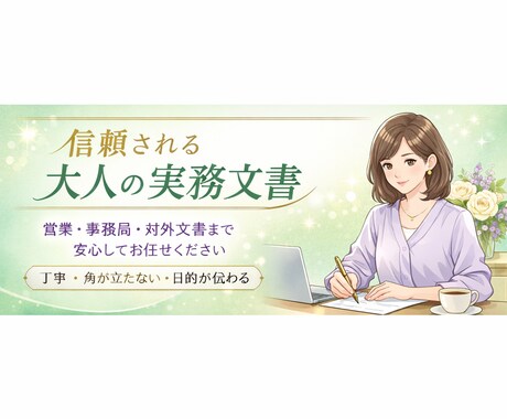 想いを崩さず、きちんと伝える文章をお作りします 伝わって、角が立たない。大人のための実務文章を作成します イメージ1