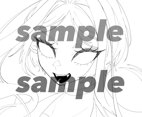 イラスト線画作成致します イメージ1