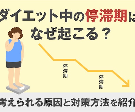 ダイエットで停滞期を乗り越えられる方法教えます 停滞期脱却！！ダイエット停滞期をこえろ！ イメージ1