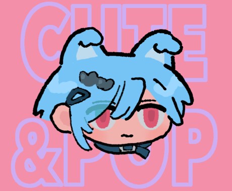 デフォルメPOPなアイコン制作いたします キャラクターデザインもお任せください！商用OK!! イメージ2