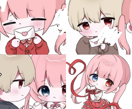 ミニキャラ・ちびキャラ・SDイラストを描きます 配信や動画やアイコンにお使いいただけます！〇 イメージ2
