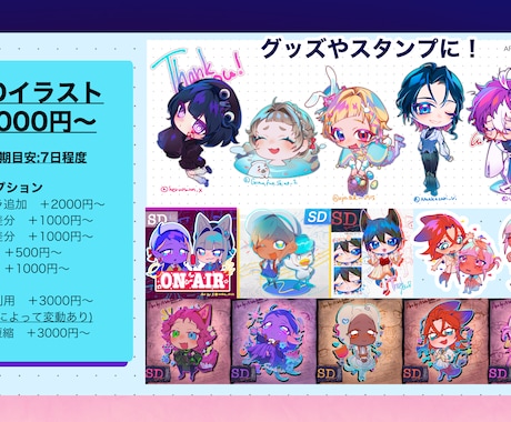 可愛いSDキャラクターを制作します ポップで可愛いSDイラストを描きます！ イメージ2