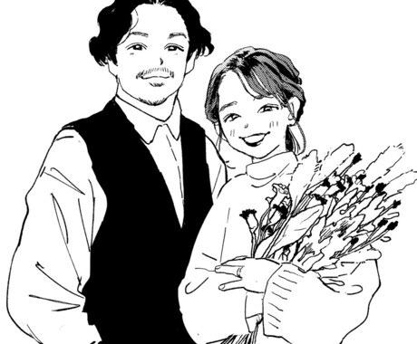 マンガ調の全身似顔絵描きます ウェルカムボードやアイコン、プレゼントなどに。 イメージ1