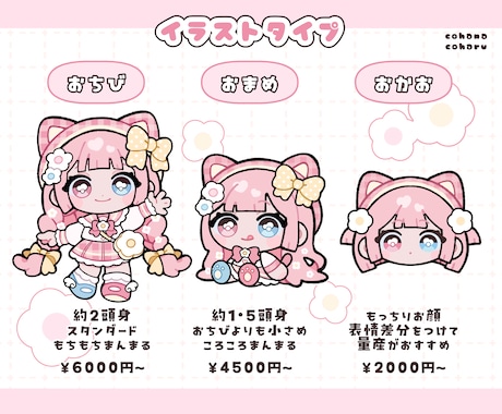 もちもち！シール風／ちびキャラ／SDを描きます 動画や配信、グッズ映え◎シール紙やネップリにもおすすめ！ イメージ2