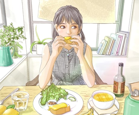 人物も背景も細部まで丁寧に仕上げます あなたが思う世界観を表現します！丁寧な一枚絵をお求めの方に イメージ1