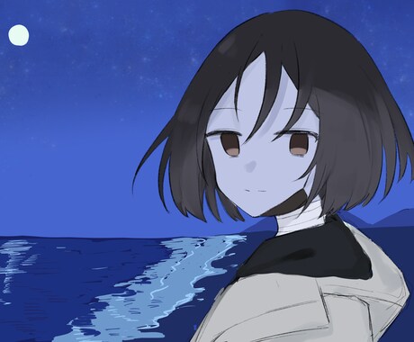 アニメタッチのイラスト描きます 下書きをご覧いただいてからの購入も可能です。 イメージ1