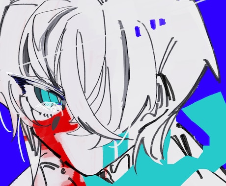 バチッと決まった一枚絵書きます 色味強く！加算発光！かっこよく！まとまりよく！ イメージ1