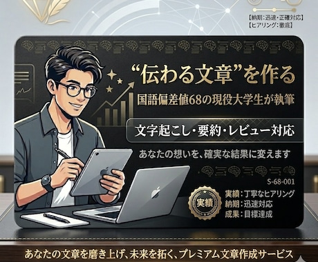 初心者ですが誤字チェックを徹底して丁寧に行います 大学生なので時間があります。迅速に対応させて頂きます。 イメージ1