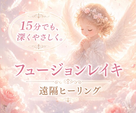フュージョンレイキ短時間でも優しく深く整えます 今の状態に合ったエネルギーを届けます イメージ1