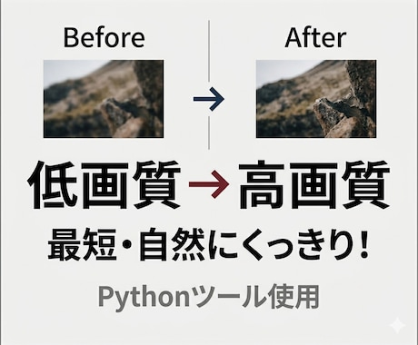 低画質画像を自然に高画質化します 大量依頼、スピード納品！違和感のない自然な高画質仕上げ イメージ1