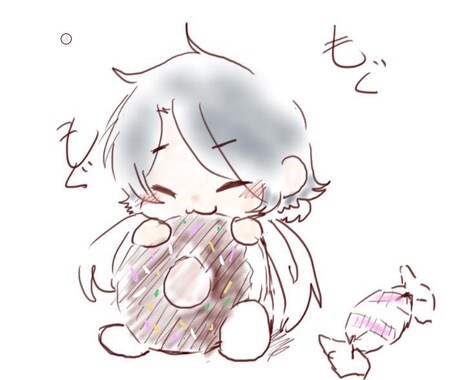 アイコンなどに使えるデフォルメイラストかきます 可愛いキャラクターでみんなとは一味違う個性演出しませんか…？ イメージ1