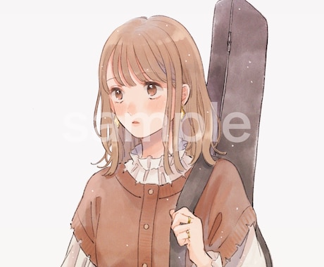 SNS用アイコンイラスト作成致します 柔らかい雰囲気の可愛い女の子や男の子のイラスト イメージ2